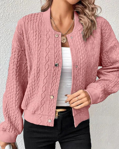 Elegant Women's Modern Button Cardigan