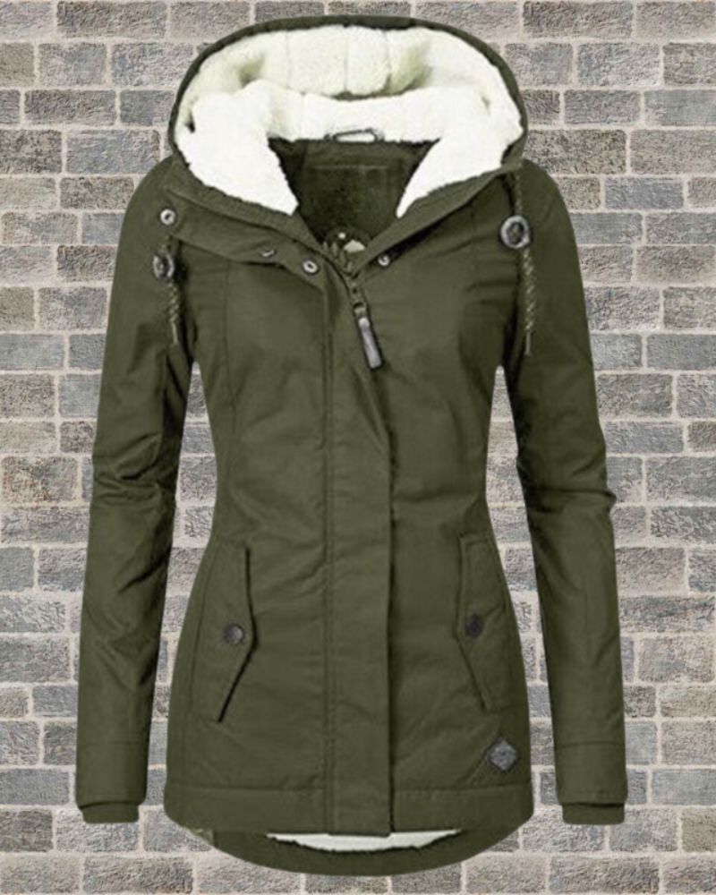 Stylish Pleated Cotton Coat