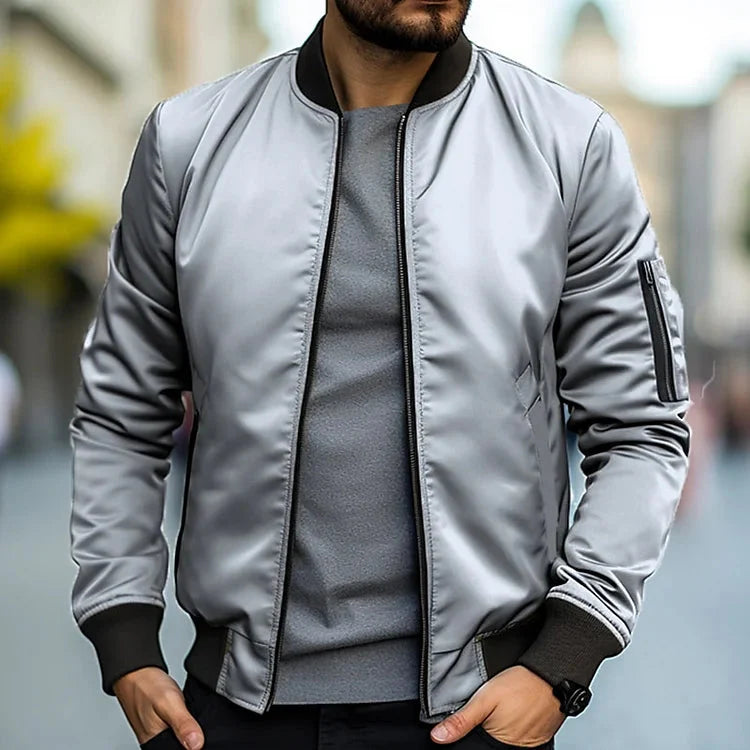 Men's Bomber Jacket Autumn Style Zipper
