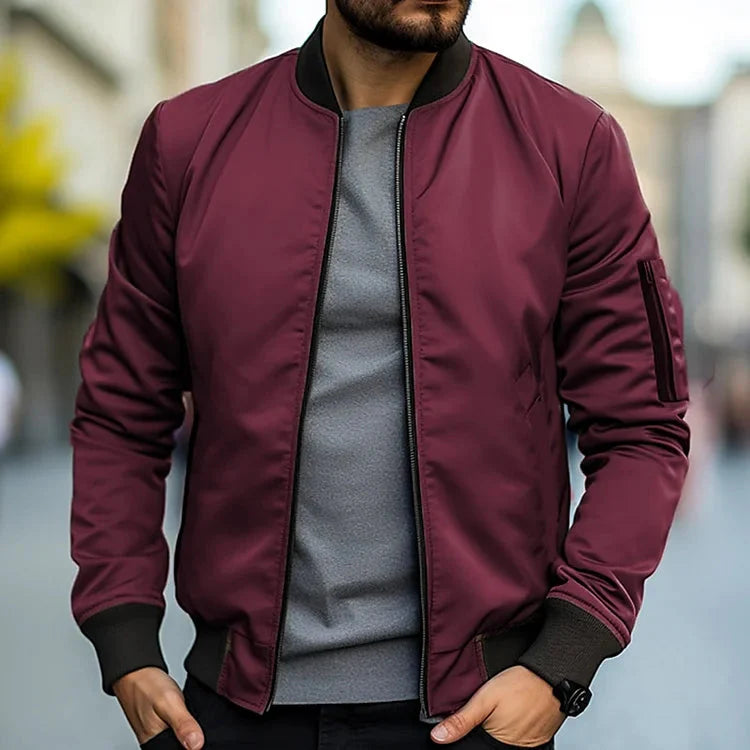 Men's Bomber Jacket Autumn Style Zipper