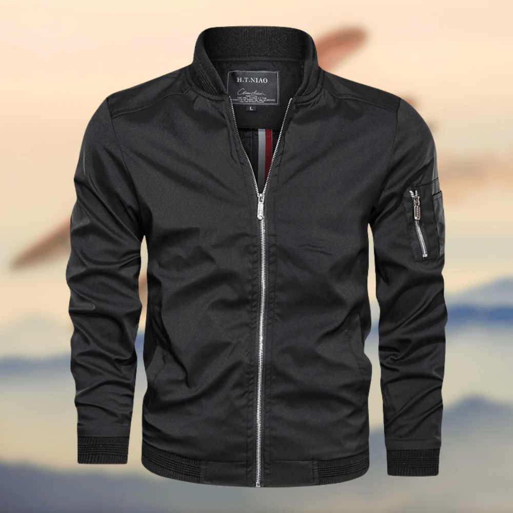 Men's Bomber Jacket Slim Fit Windproof Modern