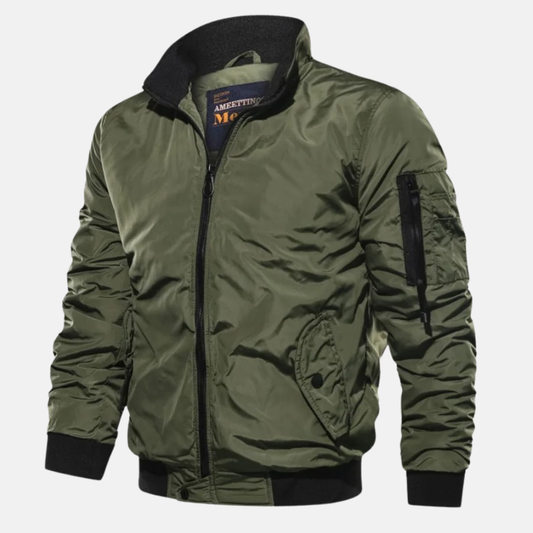 Herren Bomberjacke Winddicht Sportlich - IdealeKleiden