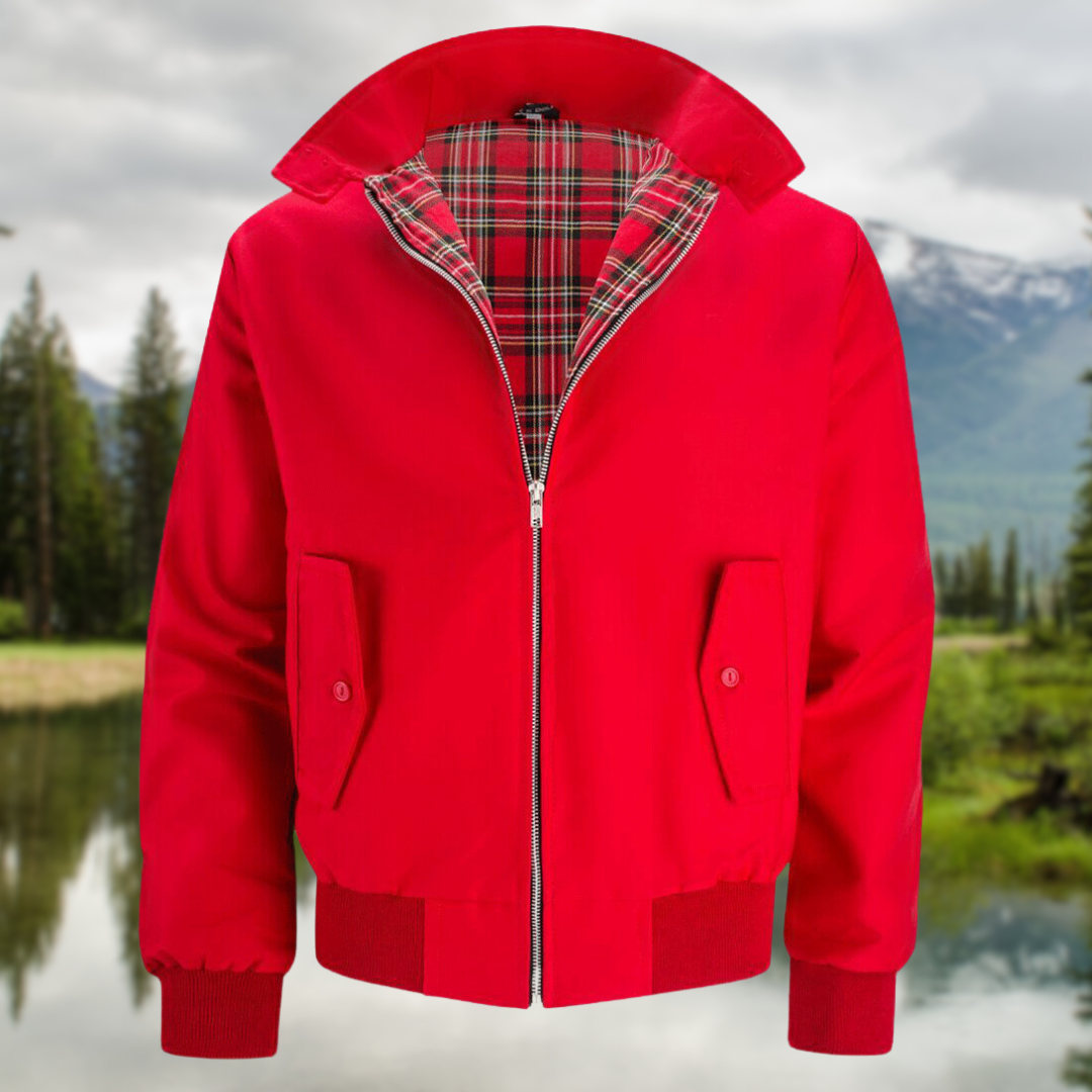 Men's Lightweight Zip-Up Bomber Jacket