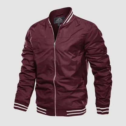 Men's Lightweight Summer Jacket Zipper Bomber Style