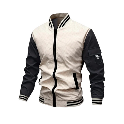 Herren Bomberjacke Reißverschluss Herbst Style - IdealeKleiden