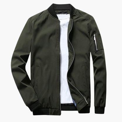 Men's Bomber Jacket Zipper Windproof Autumn