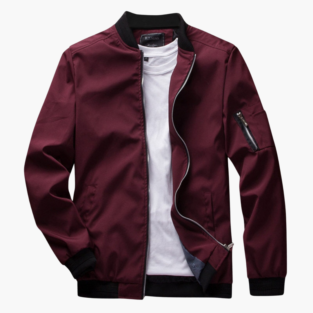 Men's Bomber Jacket Zipper Windproof Autumn