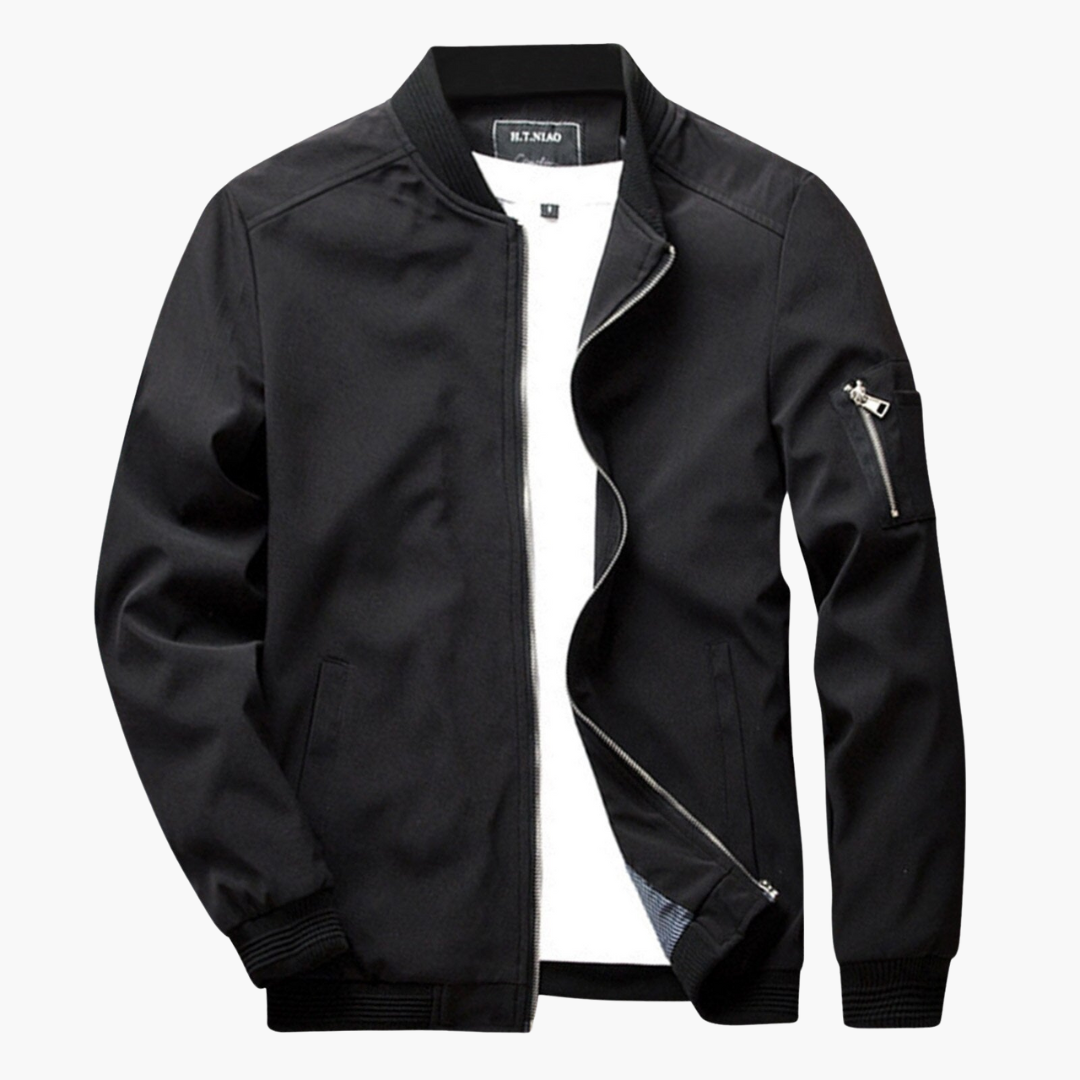 Men's Bomber Jacket Zipper Windproof Autumn