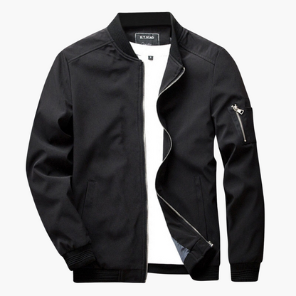 Men's Bomber Jacket Zipper Windproof Autumn