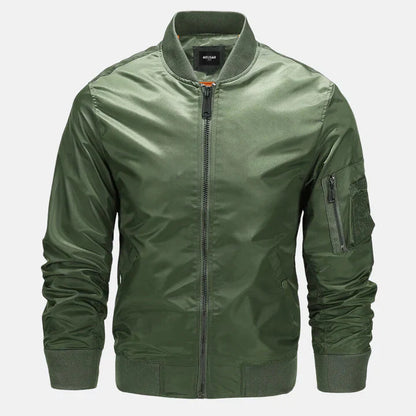 Men's Bomber Jacket Windproof Zip-Up Autumn Jacket