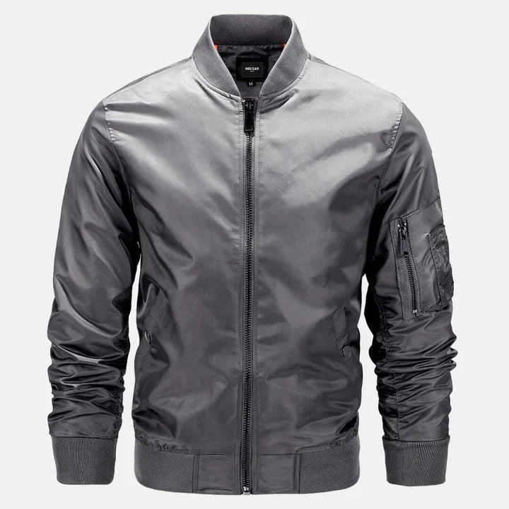 Men's Bomber Jacket Windproof Zip-Up Autumn Jacket