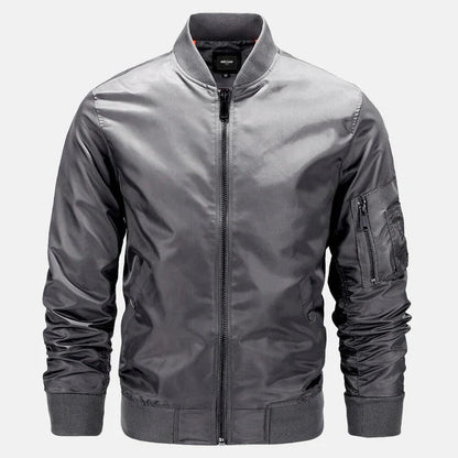 Men's Bomber Jacket Windproof Zip-Up Autumn Jacket