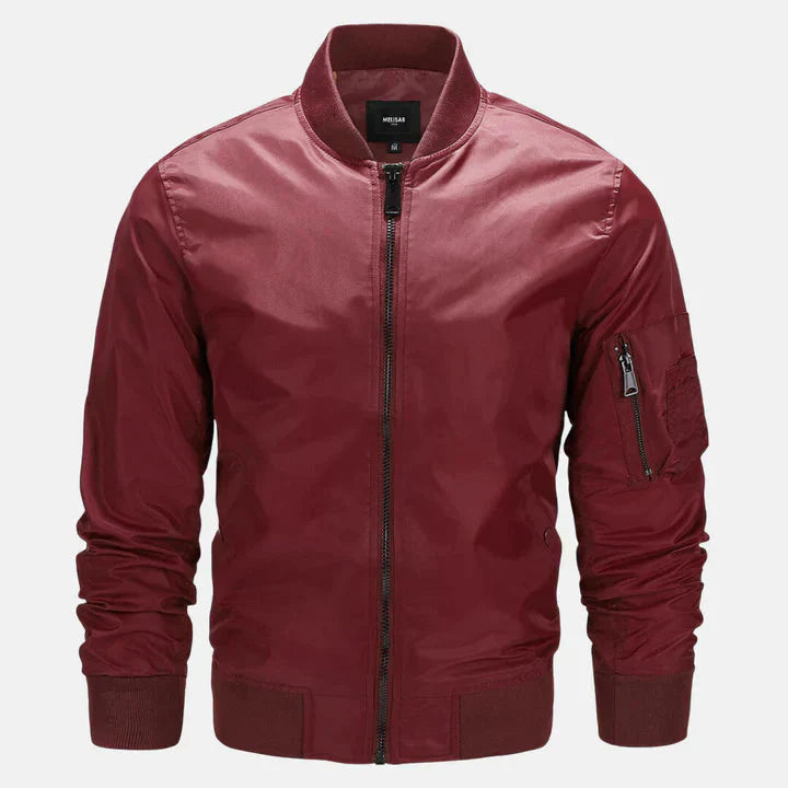Men's Bomber Jacket Windproof Zip-Up Autumn Jacket