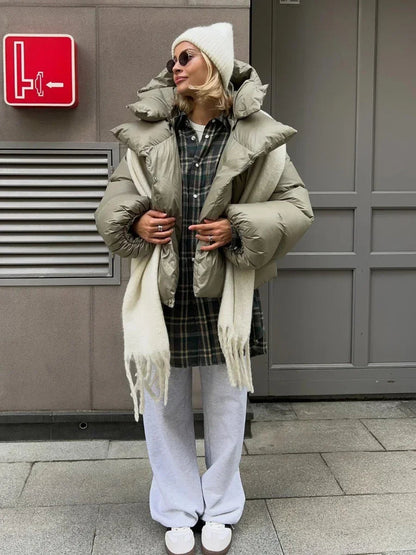 Women's Winter Parka Oversized Hooded Jacket