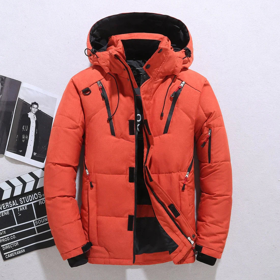 Women's Quilted Winter Jacket Hood Warm
