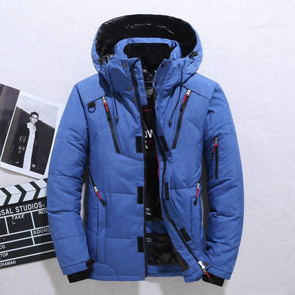 Women's Quilted Winter Jacket Hood Warm