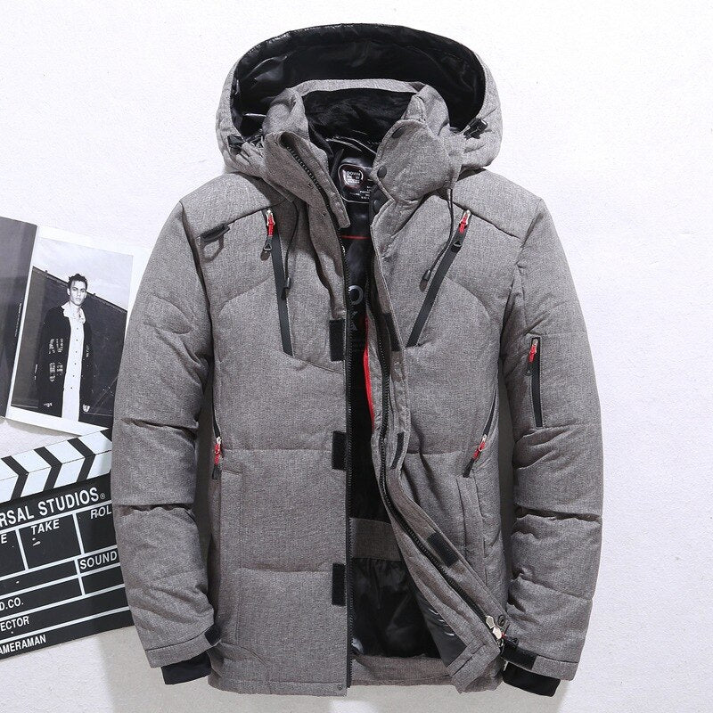 Women's Quilted Winter Jacket Hood Warm