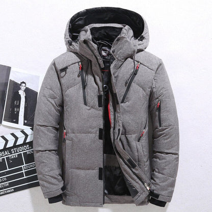 Women's Quilted Winter Jacket Hood Warm