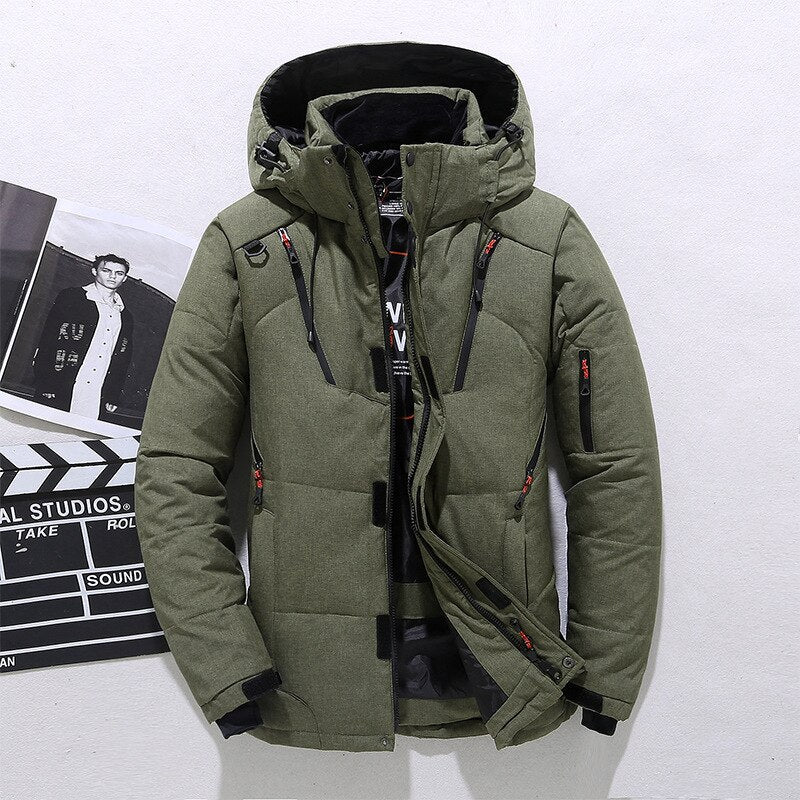 Women's Quilted Winter Jacket Hood Warm