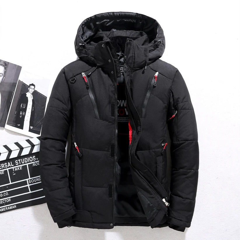 Wattierte Winterjacke Damen Kapuze Warm - IdealeKleiden