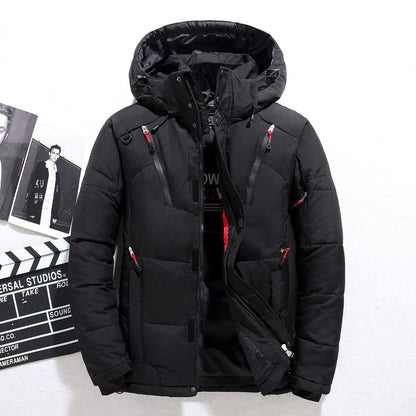 Wattierte Winterjacke Damen Kapuze Warm - IdealeKleiden