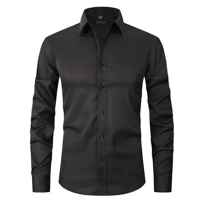 Men's Long-Sleeve Shirt Slim Fit Modern Elegant
