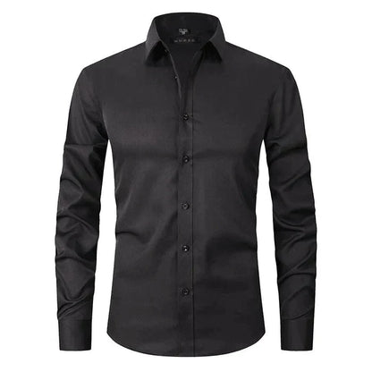 Men's Long-Sleeve Shirt Slim Fit Modern Elegant