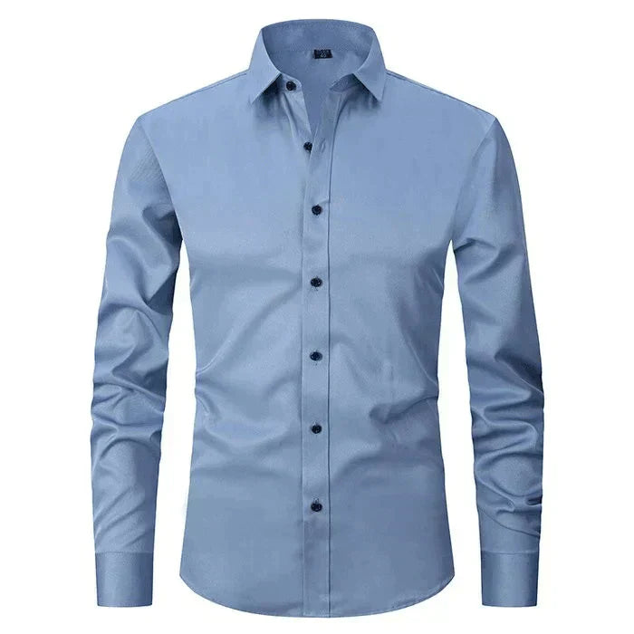 Men's Long-Sleeve Shirt Slim Fit Modern Elegant