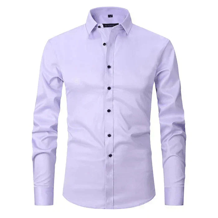 Men's Long-Sleeve Shirt Slim Fit Modern Elegant