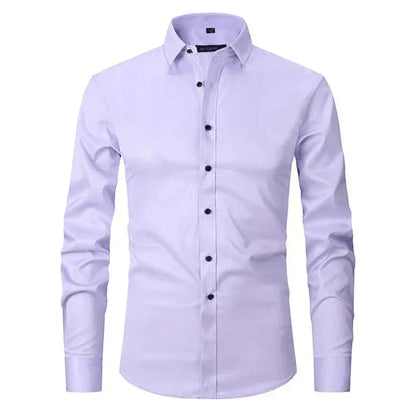 Men's Long-Sleeve Shirt Slim Fit Modern Elegant