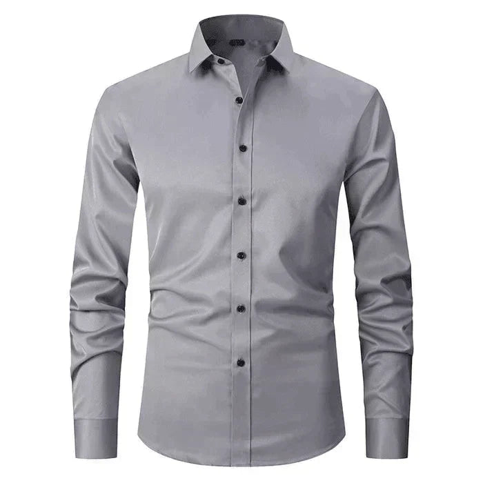 Men's Long-Sleeve Shirt Slim Fit Modern Elegant