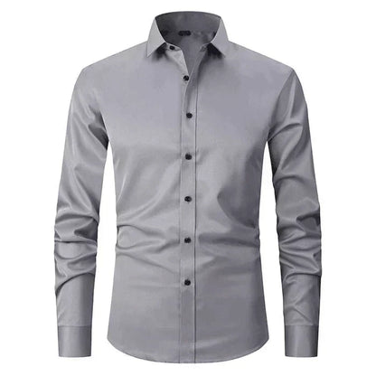 Men's Long-Sleeve Shirt Slim Fit Modern Elegant