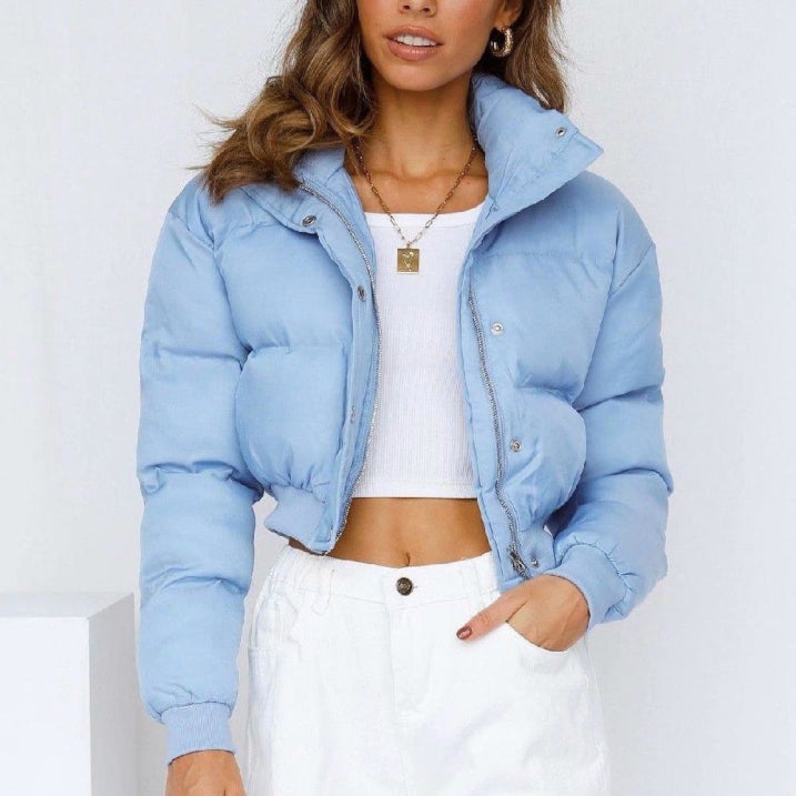 Women's Short Parka Warm Insulated Hooded Winter Coat