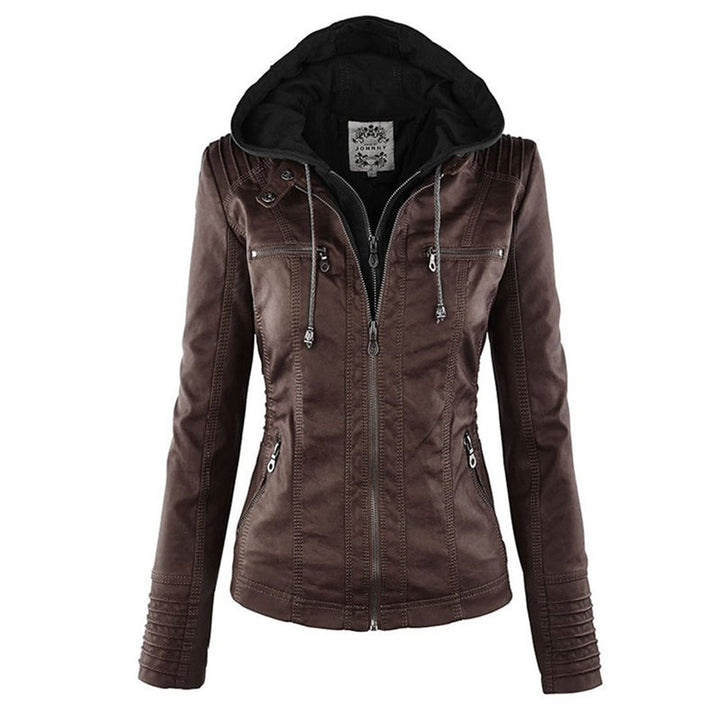 Waterproof Leather Jacket Women&