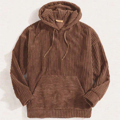 Hoodie Cord Ribbed Look