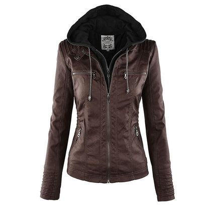 Stilvolle Lederjacke Damen Trend