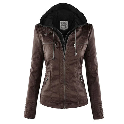 Stylish Leather Jacket Motorcycle Modern