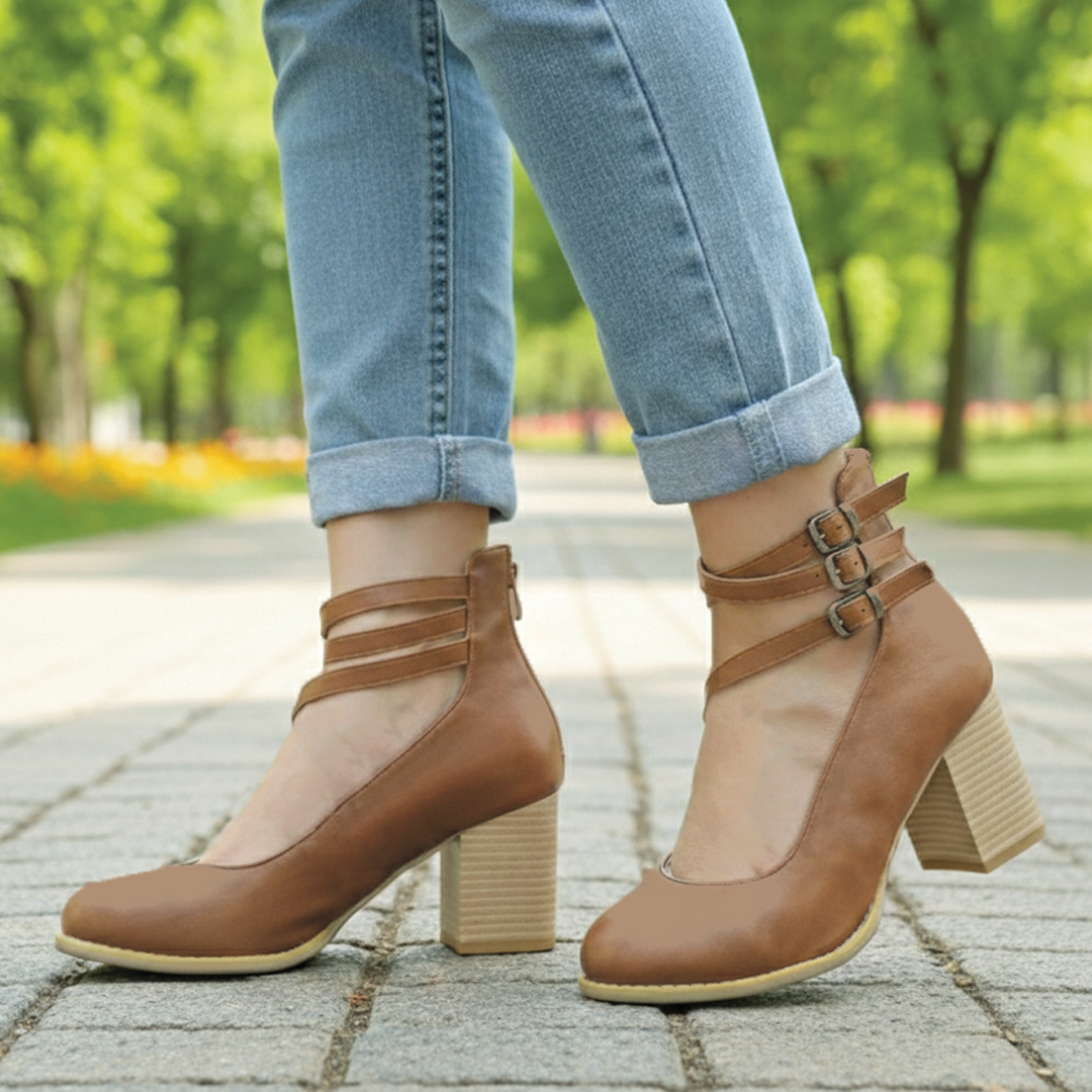 Stylish Ankle Boots Block Heel