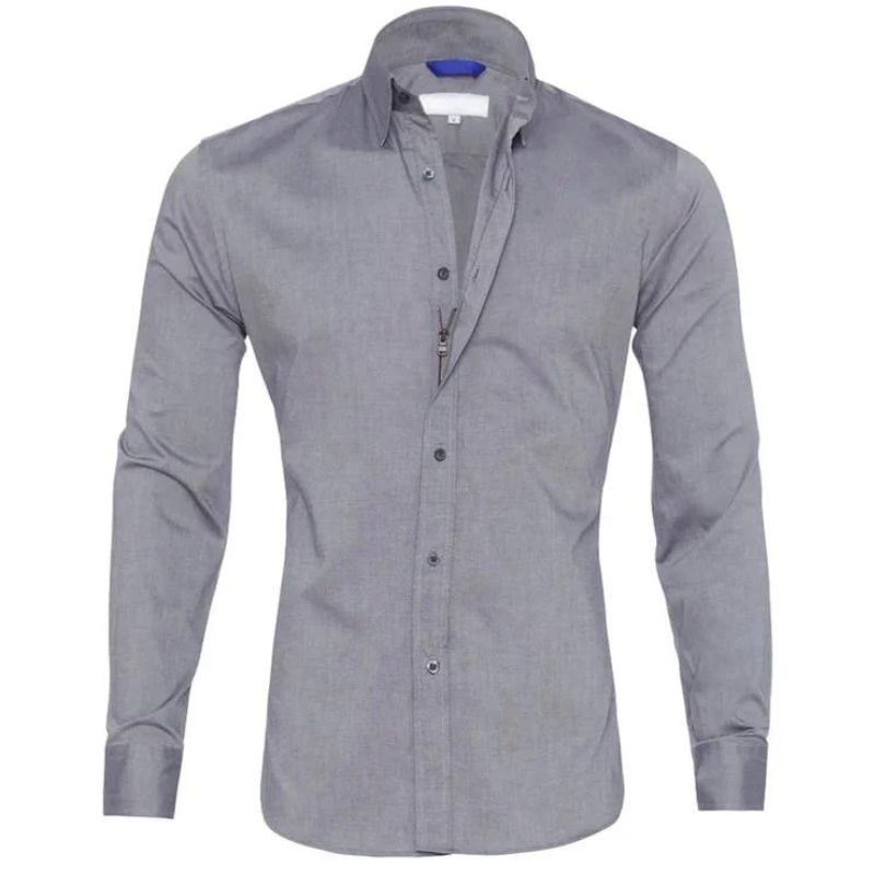 Elegantes Langarm-Hemd für Herren - IdealeKleiden