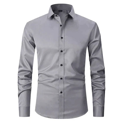Men's Elegant Long-Sleeved Non-Iron Shirt