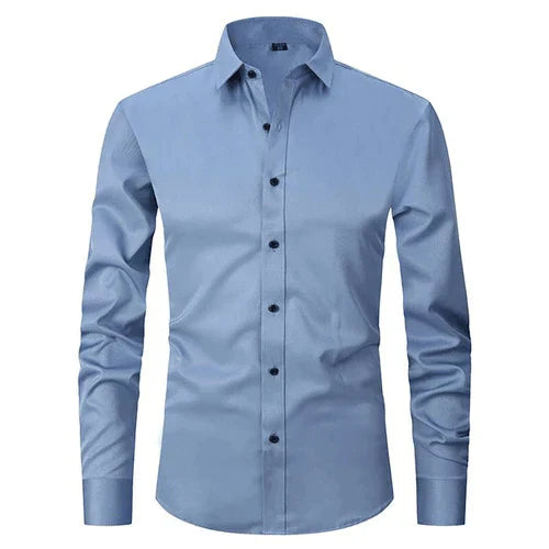 Men's Elegant Long-Sleeved Non-Iron Shirt