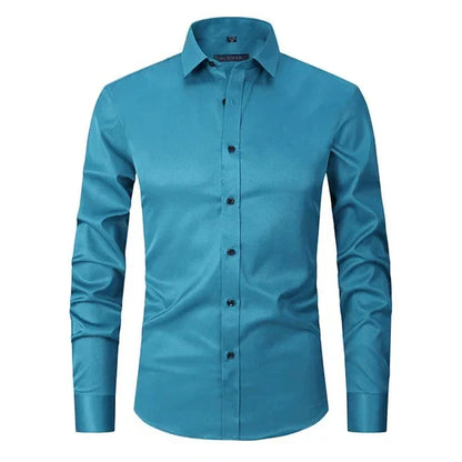 Men's Elegant Long-Sleeved Non-Iron Shirt