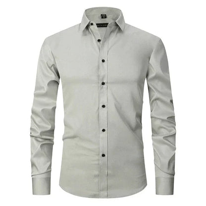 Men's Elegant Long-Sleeved Non-Iron Shirt