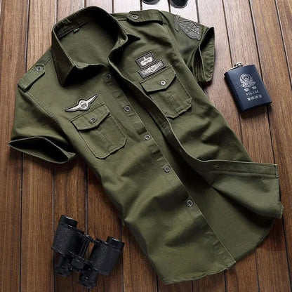 Men's Short Sleeve Cargo Style Shirt