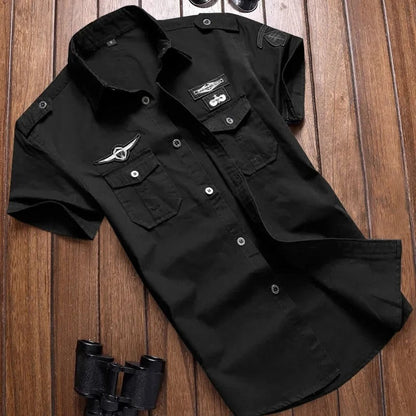 Men's Short Sleeve Cargo Style Shirt