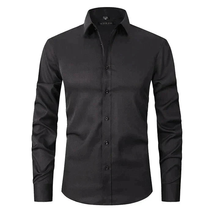 Elegant Men's Stretch Oxford Shirt