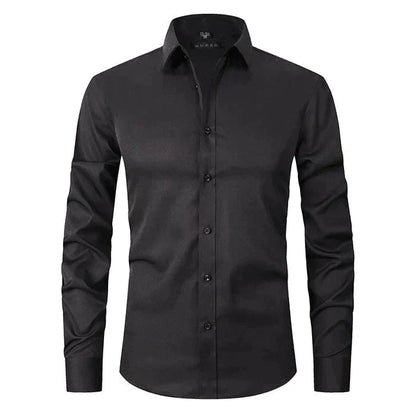 Elegant Men's Stretch Oxford Shirt