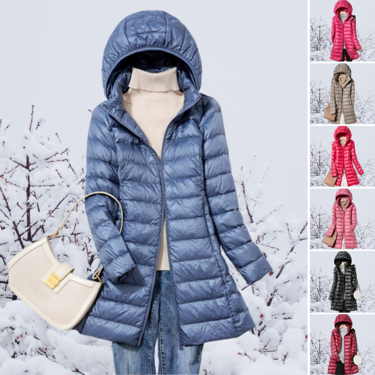 Stylische Damen Winterjacke Leicht & Bequem - IdealeKleiden