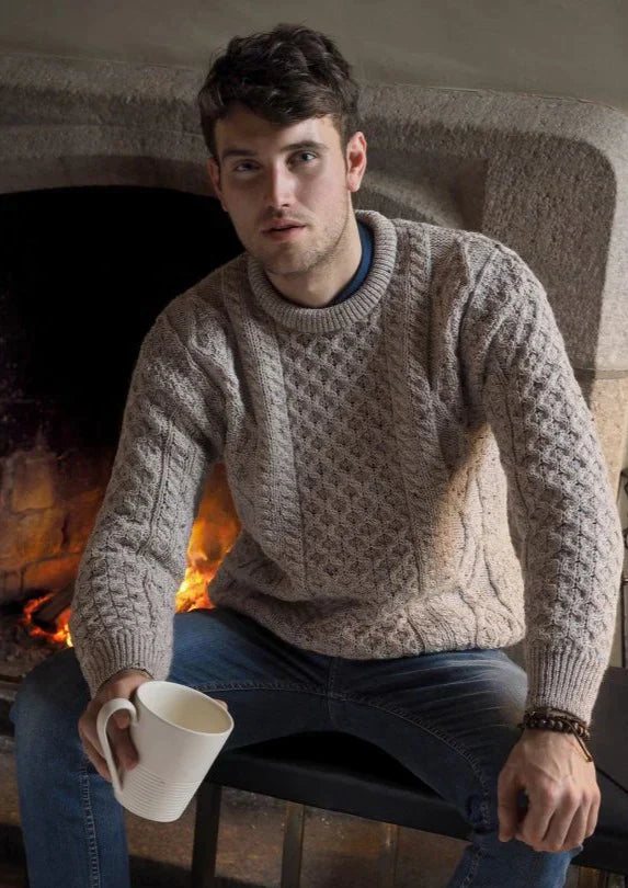 Knitted Wool Sweater Men's Winter