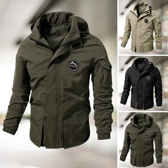 Winddichte Bomberjacke Militärstil Cargo - IdealeKleiden
